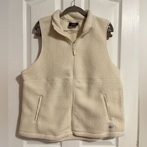 O'Neill Cream Zip-up Sherpa Fleece Vest